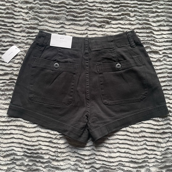 High Rise Twill Shorts - Picture 2 of 6